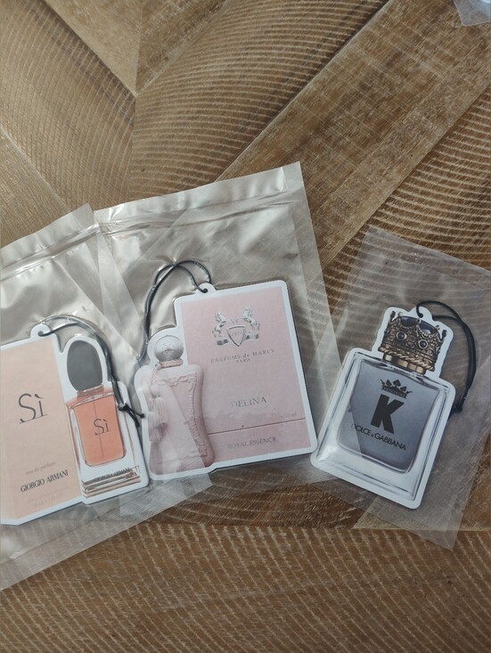 Other - Perfume Bottle Air Freshener Set - Pink & Gray Bundle Of 3
